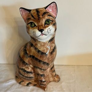 Cat Lady Large Ceramic Cat Statue Figurine Price Kensington made in England
